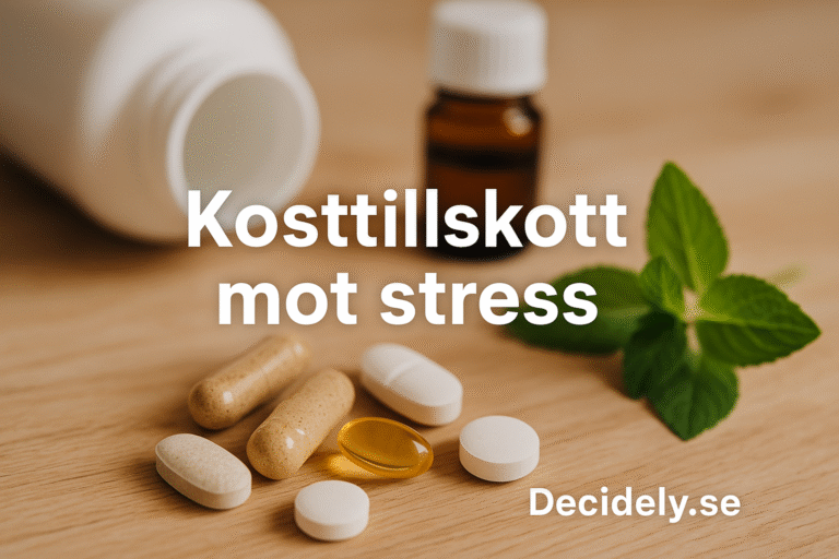 Kosttillskott för att hantera stress