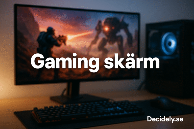 Upptäck de bästa gaming skärmarna för spelupplevelser