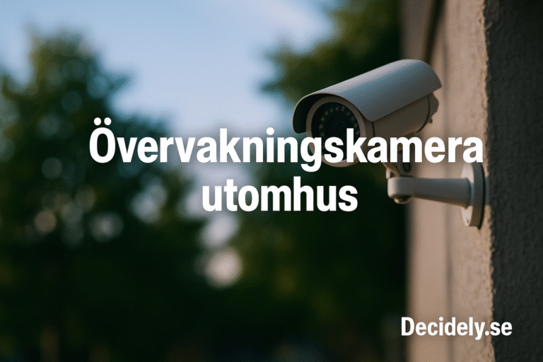 Bästa övervakningskamera utomhus 2025