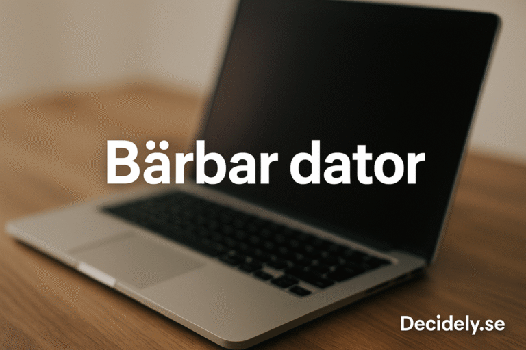 Bästa bärbar dator 2025