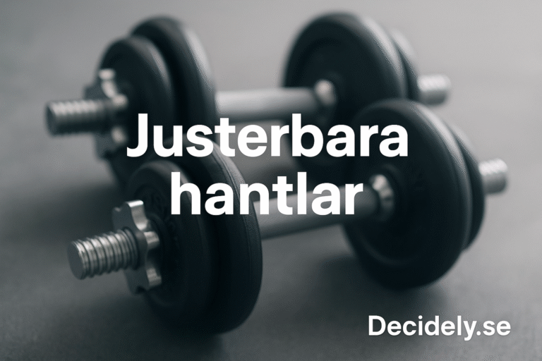Bästa justerbara hantlar för hemmagymmet 2025