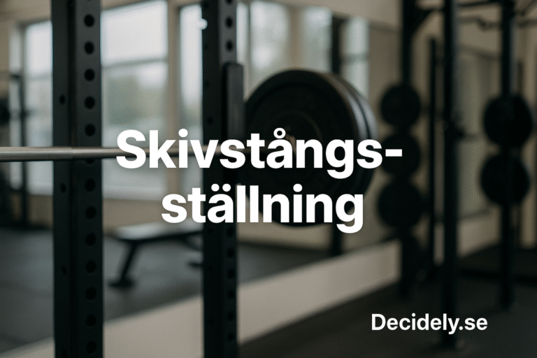 Bästa skivstångsställning för hemmagym 2025