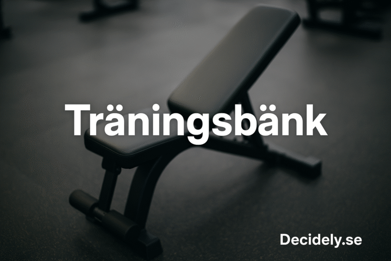 Bästa Träningsbänk För Hemmagymmet 2025
